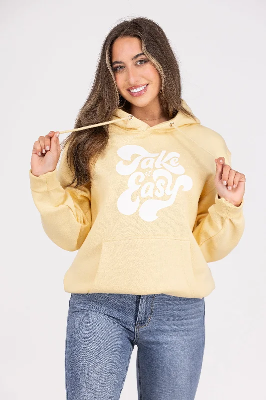 Take It Easy Women's Graphic Hoodie *Final Sale* * Final Sale* Geometric