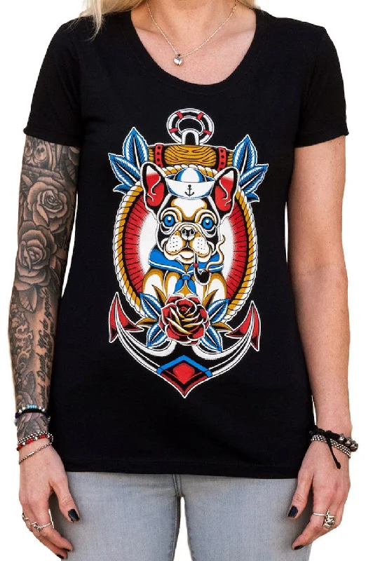 Sailor Dog Shirt Casual Women's Japanese 