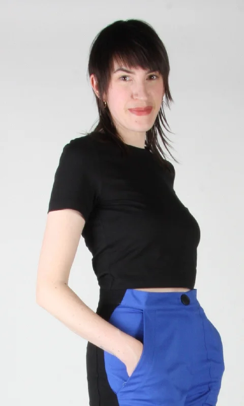 Hazel Grouse Tee - Black Trendy Women's 