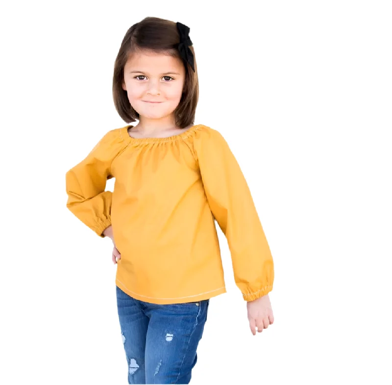 Mustard Peasant Blouse Dynamic Women's Moto