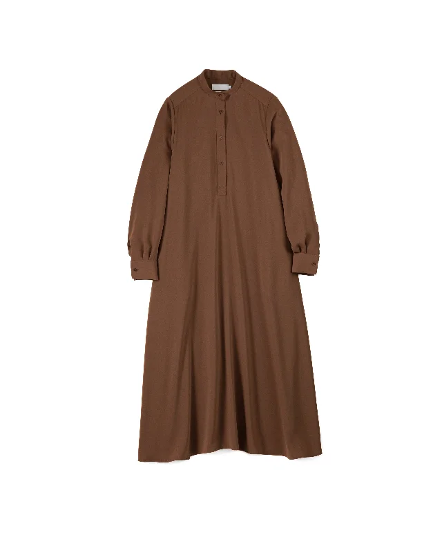 Satin Band Collar Dress Women